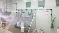 PVC κουρτινών άσπρο χρώμα φύλλων χάλυβα προετοιμασιών γαλβανισμένο σταθμός που χρωματίζει το στρατιωτικό προϊόν