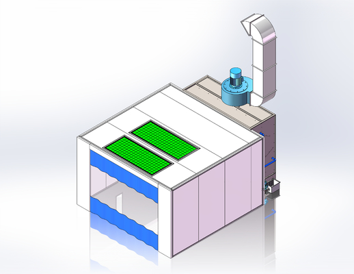 Φίλτρο κουρτίνας νερού Naturally Intake Air Spray Booth Water Curtain Έπιπλα Βιομηχανική