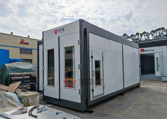ποιότητας Protable εμπορευματοκιβωτίων ψεκασμού θαλάμων χειρωνακτικό δωμάτιο χρωμάτων σχεδίου τοίχων επέκτασης κίνησης δευτερεύον εργοστάσιο