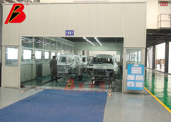 ποιότητας Στρώνοντας με άμμο TUV 30min εξοπλισμών καθορισμένη γραμμή ζωγραφικής αυτοκινήτων εργοστάσιο
